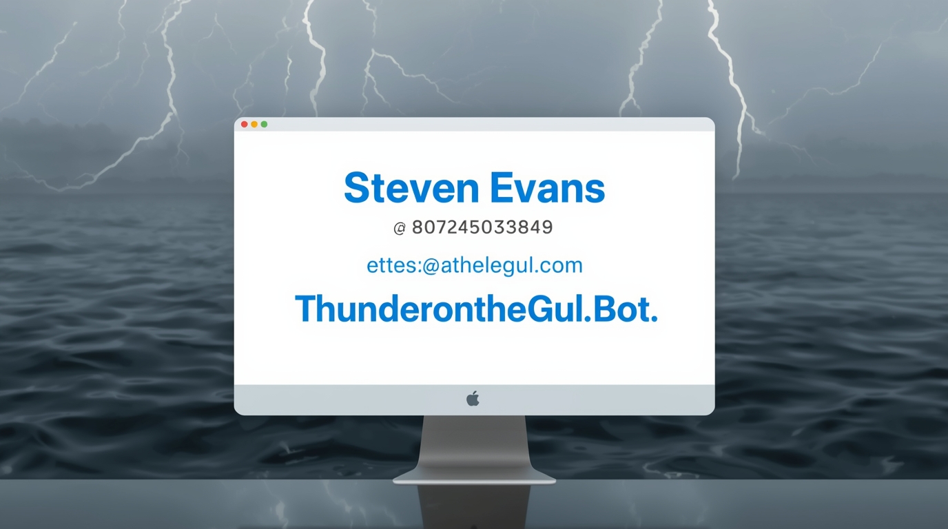 contact email steven evans thunderonthegulf